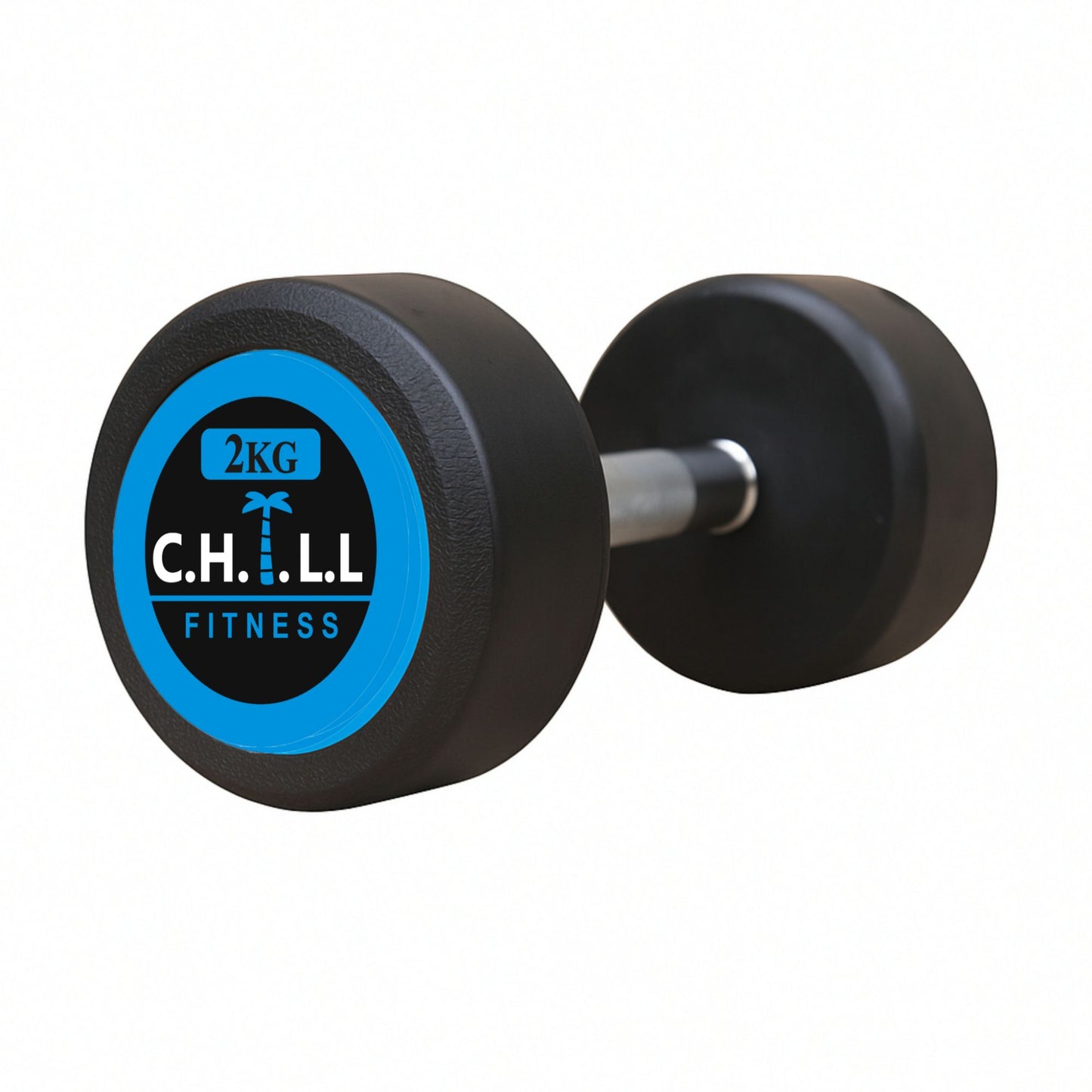 CHILL FITNESS Rubber Coated Dumbbells with Metal Handles| Dumbbell| Anti Slip Metal Handles| Fitness Home Gym Exercise Dumbbels 1kg, 2kg, 3kg, 4kg, 5kg, 6kg, 7kg, 8kg,10kg Single piece Buy pair add to cart 2