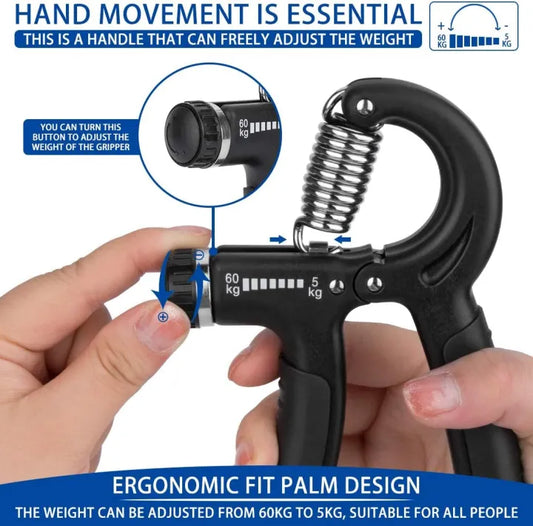 SP Dealz Counter 10KG To 60KG Weight Adjustable Professional Counter Hand Gripper for Men & Women