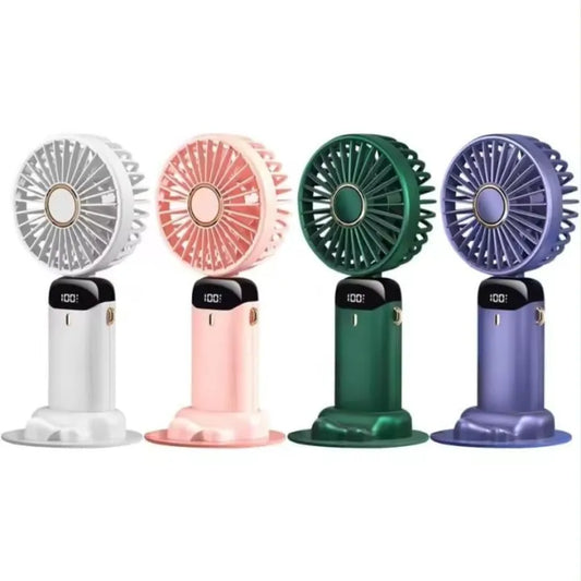 Mini Fan Rechargeable | Hand Fan Cooler Fast Speed Desktop USB Fan Electric Portable Mini Desk Fan for Kids - Rechargeable USB Battery