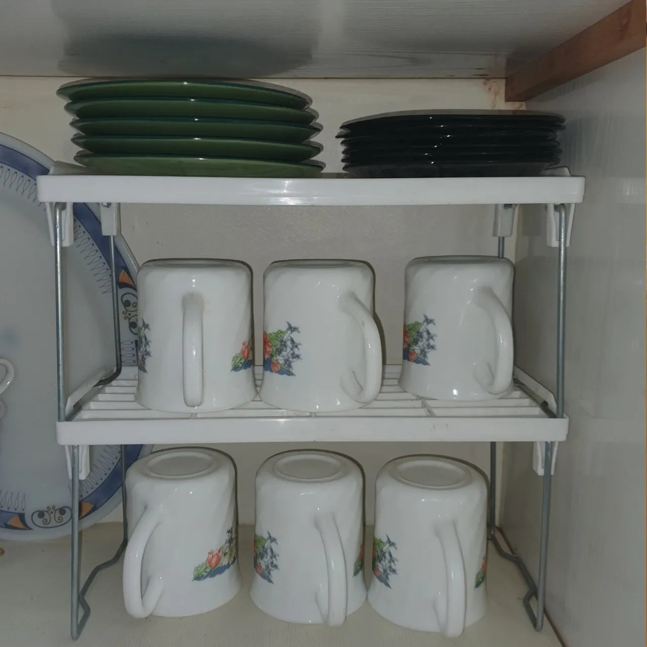 1 Piece Folding Stack up shelf for spice jars Cabinet Shelves foldable Shelf Stand Spice Jars