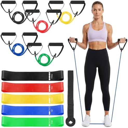 11 Pcs Power Resistance Band Set for Workout