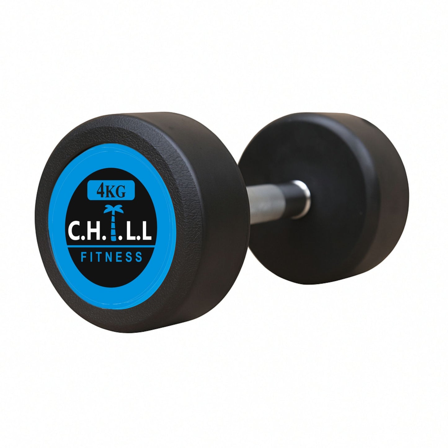 CHILL FITNESS Rubber Coated Dumbbells with Metal Handles| Dumbbell| Anti Slip Metal Handles| Fitness Home Gym Exercise Dumbbels 1kg, 2kg, 3kg, 4kg, 5kg, 6kg, 7kg, 8kg,10kg Single piece Buy pair add to cart 2