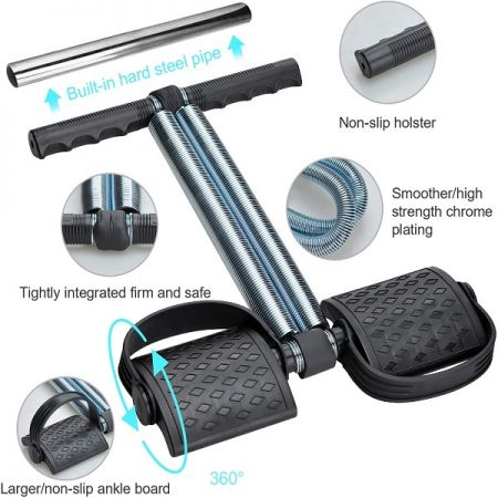 Tummy Trimmer Double Spring & Single Spring High Quality Belly Fat Burner Body Fitness Weight loss Machine Home Gym For Men and Women Exercise equipment