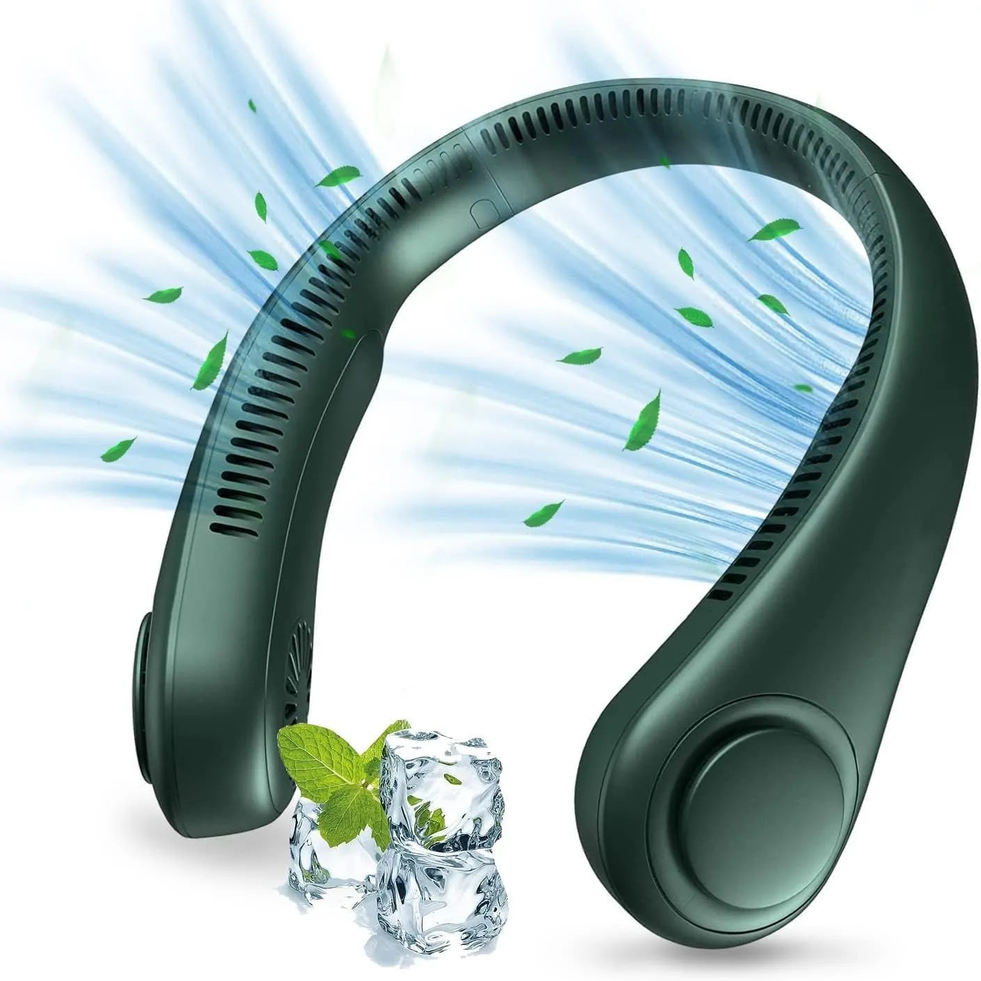 Portable Neck Fan, Hands Free Bladeless Fan, Operated Wearable Personal Fan,