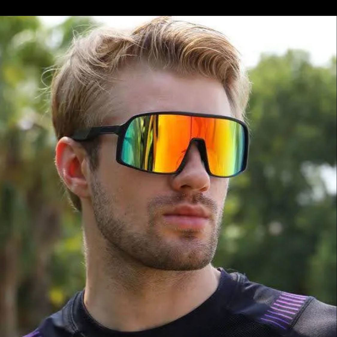Polarized Cycling Sunglasses UV Protection Windproof Glasses For Men Women