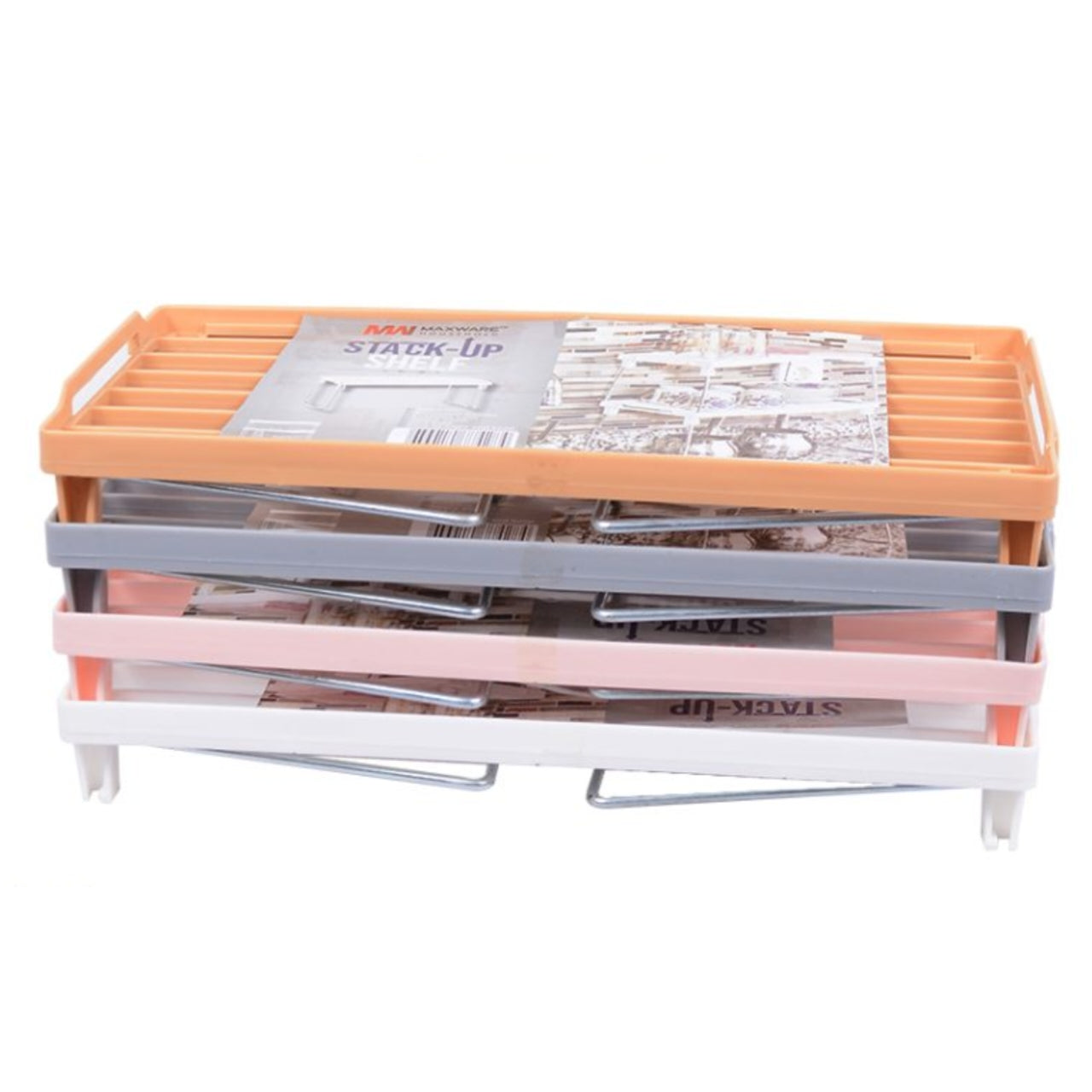 1 Piece Folding Stack up shelf for spice jars Cabinet Shelves foldable Shelf Stand Spice Jars